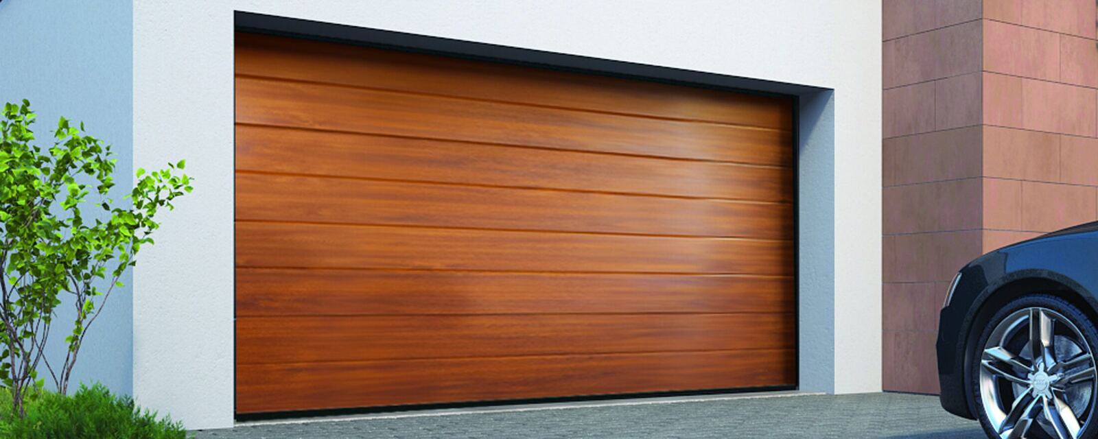 Sectional garage doors